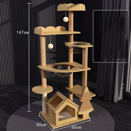 Arbre à Chat Minimaliste | Design Moderne à Niveaux