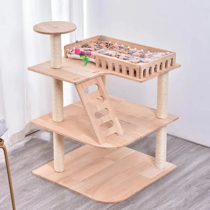 Aire de Jeux pour Chats avec Plateformes et Accessoires Ludiques