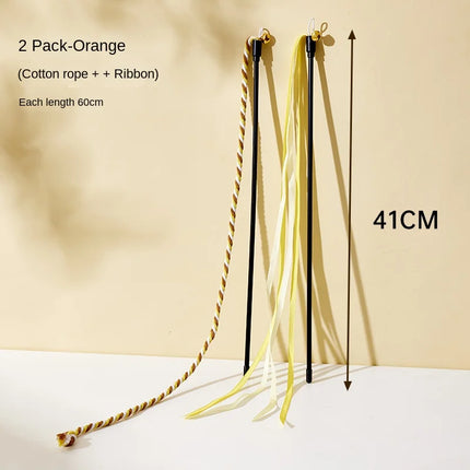 Bâtons Ludiques à Corde Colorée et Cloche pour Moments de Jeu Actifs