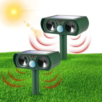 Répulseur Ultrasonique Solaire pour Animaux – Idéal pour le Jardin