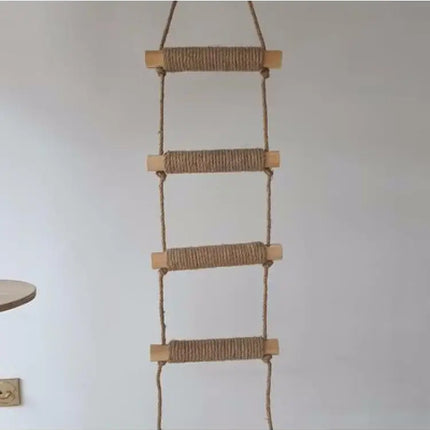 Arbre à Chat Original avec Balançoire et Cabane Décorative