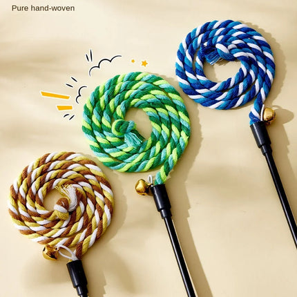 Bâtons Ludiques à Corde Colorée et Cloche pour Moments de Jeu Actifs