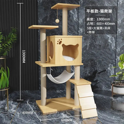 Arbre pour Chats à Multi-Plateformes et Marches en Spirale