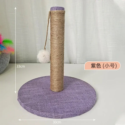 Arbre à Chat Compact avec Jouet Suspendu – Design Minimaliste
