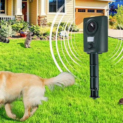 Dispositif Répulsif Ultrason pour Animaux Extérieur – Capteur PIR