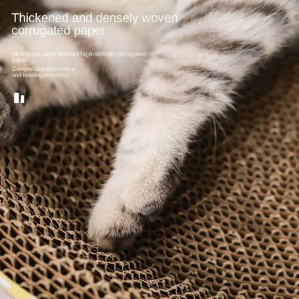 Panier Ovale en Carton Durable - Espace Spacieux pour Chats