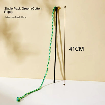 Bâtons Ludiques à Corde Colorée et Cloche pour Moments de Jeu Actifs