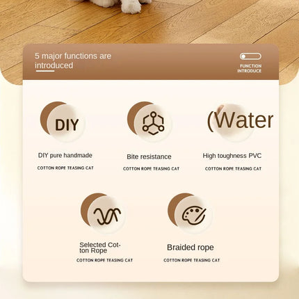 Bâtons Ludiques à Corde Colorée et Cloche pour Moments de Jeu Actifs