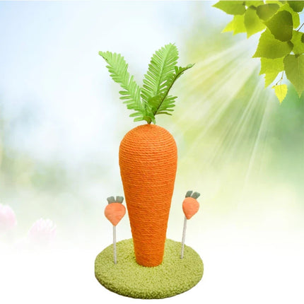 Griffoir Carotte Amusant pour Chats avec Base Interactive