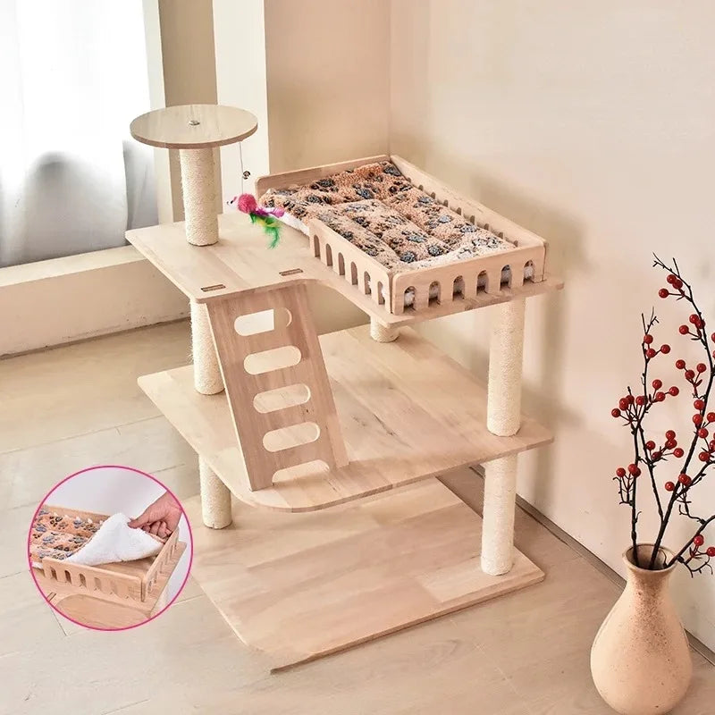 Aire de Jeux pour Chats avec Plateformes et Accessoires Ludiques