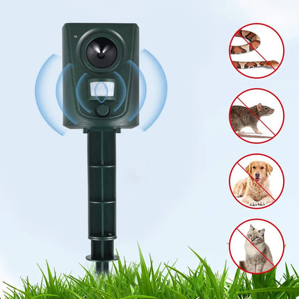 Dispositif Répulsif Ultrason pour Animaux Extérieur – Capteur PIR