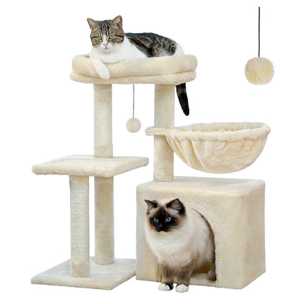 Arbre pour Chats Compact avec Hamac et Plateformes