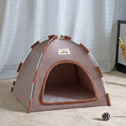 Refuge Douillet pour Chats - Design Moderne et Gris