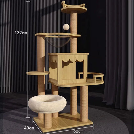 Arbre à Chat Minimaliste | Design Moderne à Niveaux