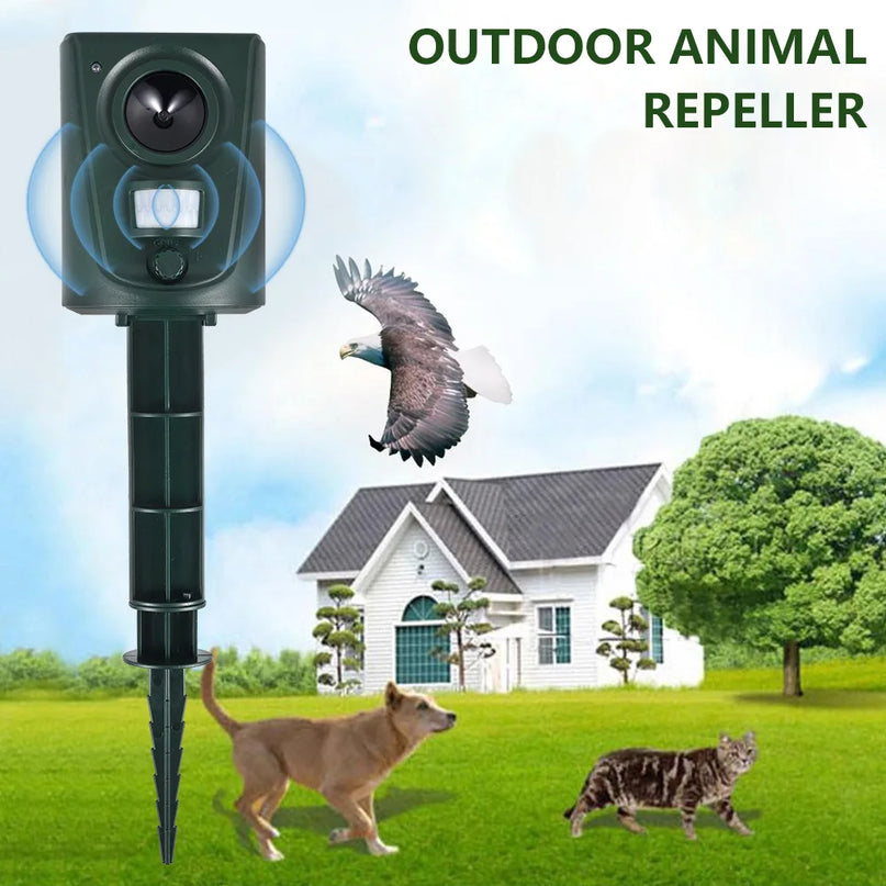 Dispositif RĂ©pulsif Ultrason pour Animaux ExtĂ©rieur â Capteur PIR
