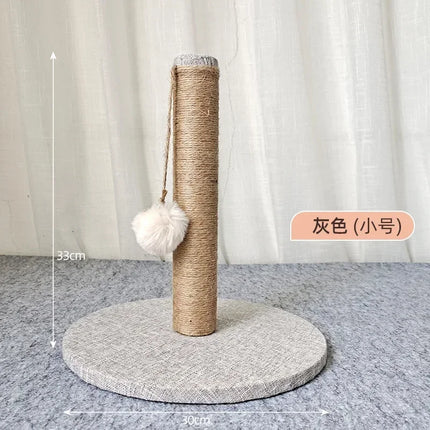 Arbre à Chat Compact avec Jouet Suspendu – Design Minimaliste