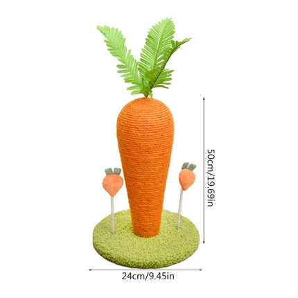 Griffoir Carotte Amusant pour Chats avec Base Interactive