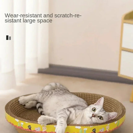 Panier Ovale en Carton Durable - Espace Spacieux pour Chats