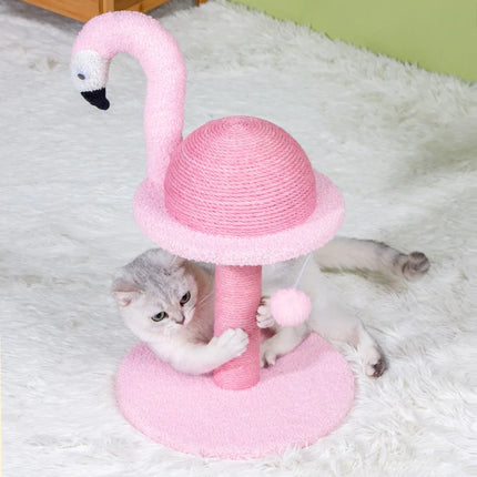 Griffoir Flamant Rose Ludique pour Chats