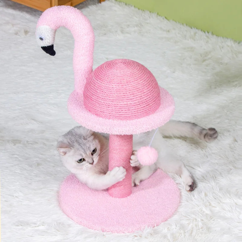 Griffoir Flamant Rose Ludique pour Chats