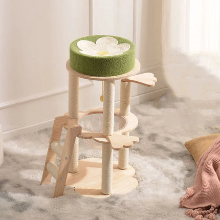 Arbre à Chat Minimaliste | Design Moderne à Niveaux