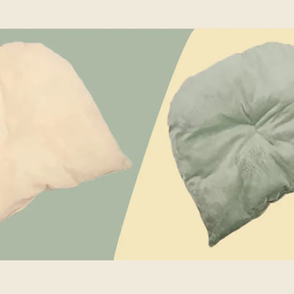 Petit igloo rose pour chat avec pompon suspendu