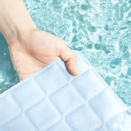 Tapis Estival Bleu pour Chat avec Détails Ludiques