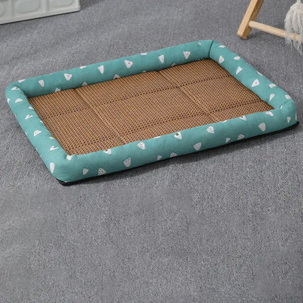 Tapis Décontracté pour Chat avec Bord Avocat et Surface Naturelle