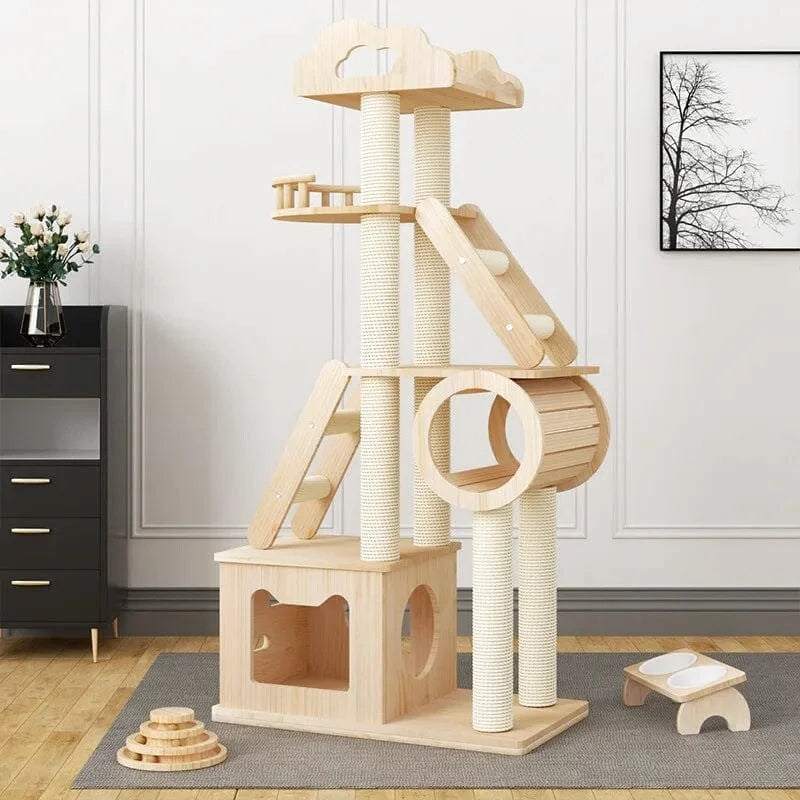 Structure luxe ludique nuage pour chats explorateurs