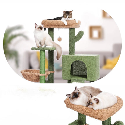 Structure ludique multi-niveaux pour chat – Tendance nature