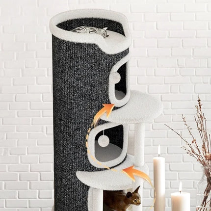 Tour de Jeu Vertical pour Chats à Niveaux Modulés