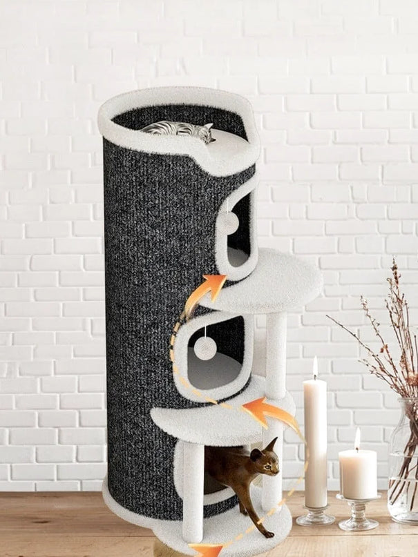 Tour de Jeu Vertical pour Chats à Niveaux Modulés