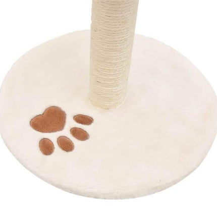 Arbre compact pour chats avec plateforme en forme de patte