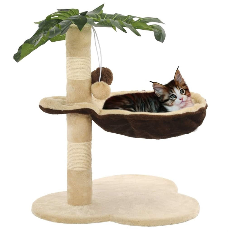 Arbre pour Chat avec Feuilles et Niche Suspendue