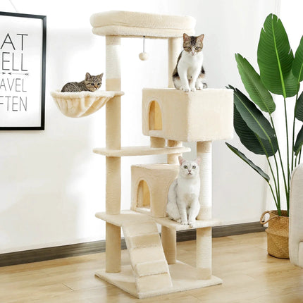 Arbre pour Chat avec Plateformes Multiniveaux et Hamac Suspendu