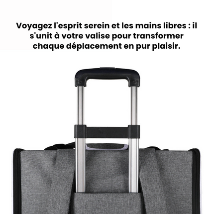 Sac de voyage pour chat avec ventilation et poches zippées