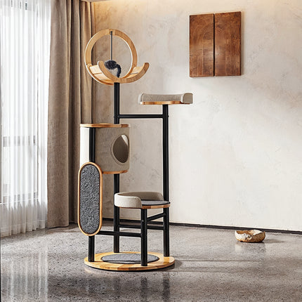 Aire de Jeu Compacte pour Chats Minimalistes