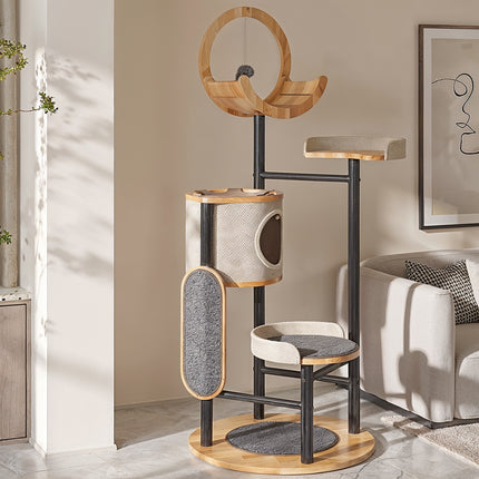 Aire de Jeu Compacte pour Chats Minimalistes