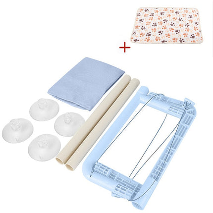 Plateforme Suspendue pour Chat à Fixation Vitre avec Câbles Discrets