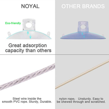 Plateforme Suspendue pour Chat à Fixation Vitre avec Câbles Discrets