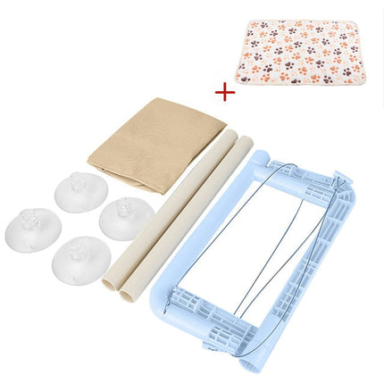 Plateforme Suspendue pour Chat à Fixation Vitre avec Câbles Discrets