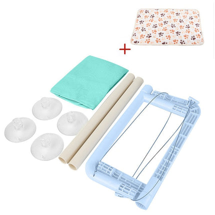 Plateforme Suspendue pour Chat à Fixation Vitre avec Câbles Discrets