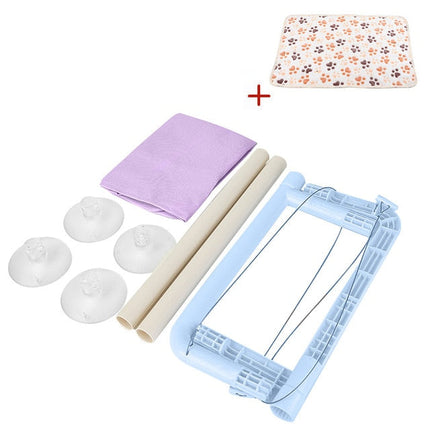 Plateforme Suspendue pour Chat à Fixation Vitre avec Câbles Discrets