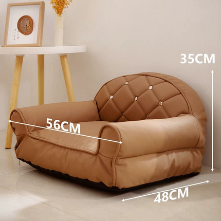 Fauteuil Marron Clair Compact pour Ambiance Cosy