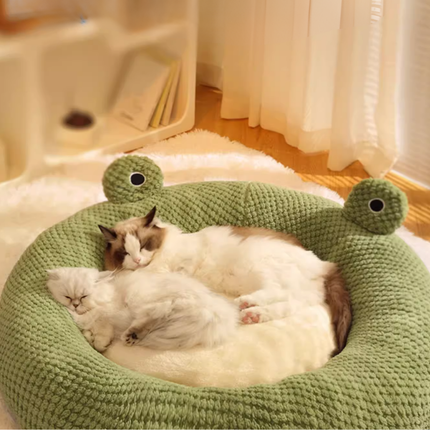 Lit pour Chat en Forme de Grenouille – Design Amusant et Cozy