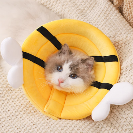 Collerette Abeille pour Chat - Design Amusant et Coloré