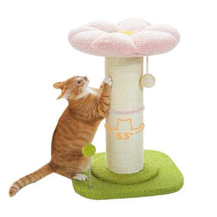 Griffoir pour Chat Dessiné comme une Fleur avec Plateforme de Repos