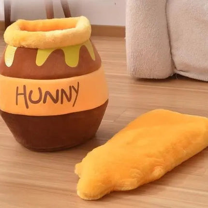 Panier pour Chat en Forme de Pot de Miel Renversé