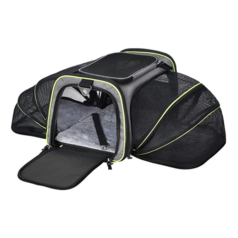 Sac de transport pliable avec ventilation optimale pour animaux