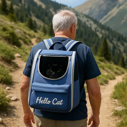 Sac à Dos pour Chat avec Fenêtre Transparente – Rose